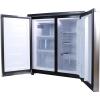 image:imageARCTIC CHEF  54 Cu Ft  Side by Side 2Door Fridge  Compact Refrigerator and Freezer Compartments  Temperature Control  Silver