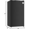 image:imageARCTIC CHEF Mini RefrigeratorFreezer CompartmentAdjustable Thermostat ControlReversible DoorsIdeal for Dorm Office RV Garage ApartmentLIME 32 CUFTBlack SS