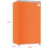 image:imageARCTIC CHEF Mini RefrigeratorFreezer CompartmentAdjustable Thermostat ControlReversible DoorsIdeal for Dorm Office RV Garage ApartmentLIME 32 CUFTOrange