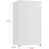 image:imageARCTIC CHEF Mini RefrigeratorFreezer CompartmentAdjustable Thermostat ControlReversible DoorsIdeal for Dorm Office RV Garage ApartmentLIME 32 CUFTWhite