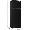 image:imageARCTIC CHEF RFR1085 100 RefrigeratorFreezerReversible DoorFrost FreeTransparent CrisperAdjustable Glass ShelvesWhite 10 cu ftBlack