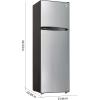 image:imageARCTIC CHEF RFR1085 100 RefrigeratorFreezerReversible DoorFrost FreeTransparent CrisperAdjustable Glass ShelvesWhite 10 cu ftPLATINUM