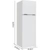image:imageARCTIC CHEF RFR1085 100 RefrigeratorFreezerReversible DoorFrost FreeTransparent CrisperAdjustable Glass ShelvesWhite 10 cu ftWhite