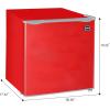 image:imageARCTIC CHEF Red mini fridge with silver trim  16 Cubic feet capacity