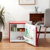 image:imageARCTIC CHEF Red mini fridge with silver trim  16 Cubic feet capacity