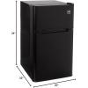 image:imageRCA  2Door  Compact RefrigeratorFreezer  Reversible Doors  Adjustable Thermostat  32 Cu Ft  BlackBlack