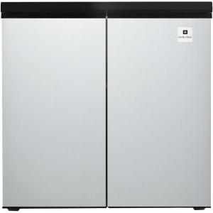 image:imageARCTIC CHEF  54 Cu Ft  Side by Side 2Door Fridge  Compact Refrigerator and Freezer Compartments  Temperature Control  Silver