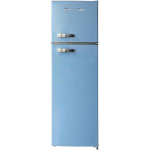 image:imageARCTIC CHEF ACFR1055BLACK Retro 2 Door Apartment Size Refrigerator with Freezer 10 Black cu ftBlue