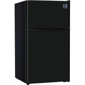 image:imageRCA  2Door  Compact RefrigeratorFreezer  Reversible Doors  Adjustable Thermostat  32 Cu Ft  BlackBlack