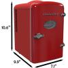 image:imageARCTIC CHEF Mini Compact Refrigerator  Red 014 Cubic FeetRed