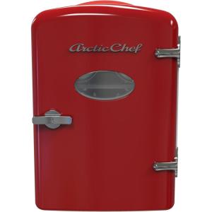 image:imageARCTIC CHEF Mini Compact Refrigerator  Red 014 Cubic FeetRed