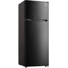 image:imageARCTIC CHEF ACFR725AMZ6COM 2 Door Apartment Size Refrigerator with Freezer StainlessBlack